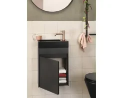 Differnz Handwaschbecken Hura L 40 x 22 cm Basaltstein