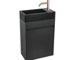 Differnz Handwaschbecken Hura L 40 x 22 cm Basaltstein
