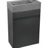 Differnz Handwaschbecken Hura L 40 x 22 cm Beton dunkelgrau
