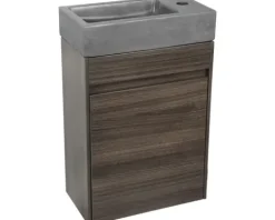 Differnz Handwaschbecken Hura L 40 x 22 cm Beton dunkelgrau