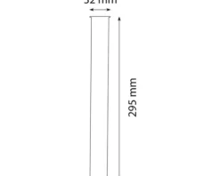 Differnz Tauchrohr Ø32 mm x 295 mm kupfer 30.414.88