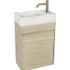 Differnz Waschtischunterschrank HURA L BxHxT 39,5 x 52 x 21,5 cm Frontfarbe eiche