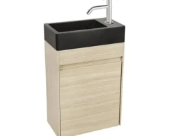 Differnz Waschtischunterschrank HURA L BxHxT 39,5 x 52 x 21,5 cm Frontfarbe eiche