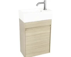 Differnz Waschtischunterschrank HURA L BxHxT 39,5 x 52 x 21,5 cm Frontfarbe eiche