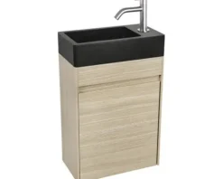 Differnz Waschtischunterschrank HURA L BxHxT 39,5 x 52 x 21,5 cm Frontfarbe eiche