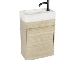 Differnz Waschtischunterschrank HURA L BxHxT 39,5 x 52 x 21,5 cm Frontfarbe eiche