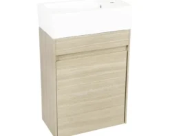Differnz Waschtischunterschrank HURA L BxHxT 39,5 x 52 x 21,5 cm Frontfarbe eiche