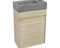 Differnz Waschtischunterschrank HURA L BxHxT 39,5 x 52 x 21,5 cm Frontfarbe eiche
