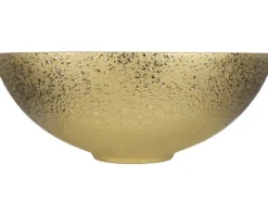 Differnz Aufsatzwaschbecken Bright 36 x 36 cm Keramik gold 38.009.29