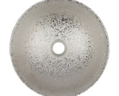 Differnz Aufsatzwaschbecken Bright 36 x 36 cm Keramik silber 38.009.30