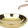 Differnz Aufsatzwaschbecken Dias 50 x 38 cm gold glänzend 38.010.51