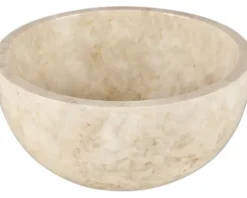 Differnz Aufsatzwaschbecken Lodi 38 x 38 cm Marmor beige 36.102.46