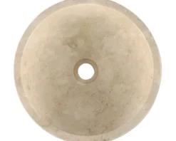 Differnz Aufsatzwaschbecken Lodi 38 x 38 cm Marmor beige 36.102.46