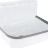 Differnz Ausgussbecken 50 x 33 cm weiß grau glänzend Emailliert 39.006.20