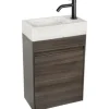 Differnz Handwaschbecken Hura L 40 x 22 cm Marmor weiß