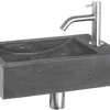 Differnz Handwaschbecken Hura L 40 x 22 cm Naturstein grau