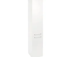 Differnz Hochschrank Somero BxHxT 30 x 150 x 25 cm hochglanz weiß links/rechts montierbar