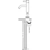 Differnz Waschtischarmatur DIFFERNZ gun metal 30.413.99