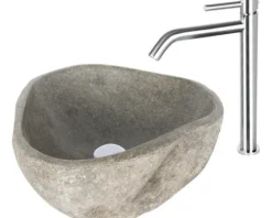 Differnz Waschtischarmatur für Aufsatzwaschbecken chrom matt 30.414.11