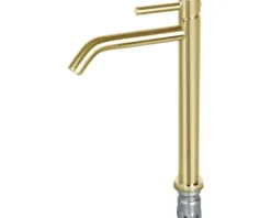 Differnz Waschtischarmatur für Aufsatzwaschbecken gold matt 30.414.14
