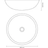 Differnz Waschtisch-Set HURA L Waschbecken 28 cm Beton und Ablage 40 cm in Eiche 38.006.18
