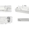Differnz Waschtisch-Set 40 x 18 cm weiß / chrom glänzend 38.005.93
