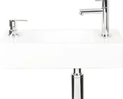 Differnz Waschtisch-Set 40 x 18 cm weiß / chrom glänzend 38.005.93