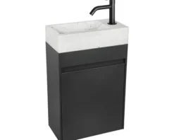 Differnz Waschtischunterschrank HURA L BxHxT 39,5 x 52 x 21,5 cm Frontfarbe anthrazit