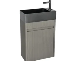 Differnz Waschtischunterschrank HURA L BxHxT 39,5 x 52 x 21,5 cm Frontfarbe grau matt 38.006.31