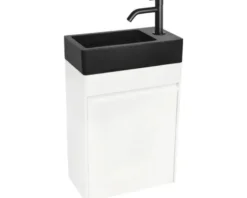 Differnz Waschtischunterschrank HURA L BxHxT 39,5 x 52 x 21,5 cm Frontfarbe weiß