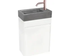 Differnz Waschtischunterschrank HURA L BxHxT 39,5 x 52 x 21,5 cm Frontfarbe weiß