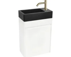 Differnz Waschtischunterschrank HURA L BxHxT 39,5 x 52 x 21,5 cm Frontfarbe weiß