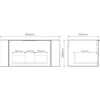 Differnz Waschtischunterschrank OLLE BxHxT 90 x 40 x 45,5 cm Frontfarbe eiche 36.012.45 mit Waschtischplatte