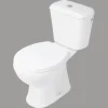 Differnz WC-Kombination Set WC Tiefspüler mit Spülrand weiß glänzend mit WC-Sitz 38.500.01