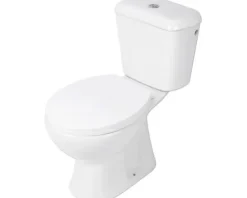 Differnz WC-Kombination Set WC Tiefspüler mit Spülrand weiß glänzend mit WC-Sitz 38.500.01