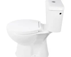 Differnz WC-Kombination Set WC Tiefspüler mit Spülrand weiß glänzend mit WC-Sitz 38.500.01