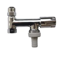 Doppeleckventil Comfortgriff 3/8x10 mmx3/4x53mm