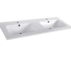 Doppelwaschbecken mit Unterschrank Differnz RENO BxHxT 120x55x45 cm Frontfarbe eiche 36.026.34