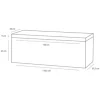 Doppelwaschbecken mit Unterschrank Differnz SOMERO BxHxT 120x57x38 cm Frontfarbe weiss hochglanz 36.104.88