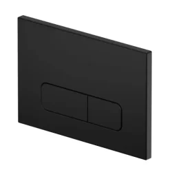 Drückerplatte Schwarz Matt Kompatibel zu Geberit Duofix Sigma / Delta 2 Mengenspülung
