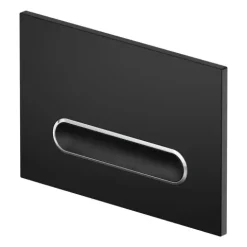 Drückerplatte Schwarz Matt Kompatibel zu Geberit Duofix Sigma / Delta 2 Mengenspülung