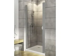 Drehtür in Nische SCHULTE Sunny ExpressPlus 80 cm Klarglas Profilfarbe aluminium