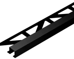 DURAL Abschlussprofil Squareline schwarz 250 x 11 mm