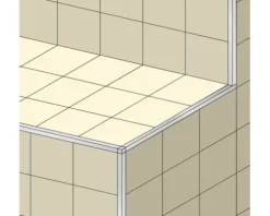 DURAL Abschlussprofil Squareline schwarz 250 x 11 mm
