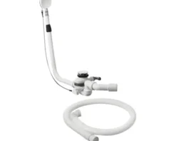 DURAVIT Ab-und Überlaufgarnitur Ab-und Einlaufgarnitur für Badewanne 1 1/2 Zoll 3/4 Zoll x 50 mm chrom glänzend 791228000001000
