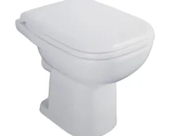 DURAVIT Stand-WC Set DuraHome Tiefspüler offener Spülrand weiß glänzend mit WC-Sitz 40250900A1