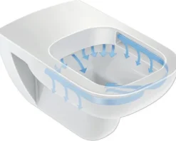DURAVIT Wand-WC D-Code Tiefspüler offener Spülrand weiß glänzend ohne WC-Sitz 2570090000