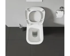 DURAVIT Wand-WC D-Code Tiefspüler offener Spülrand weiß glänzend ohne WC-Sitz 2570090000