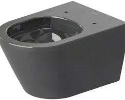 DURAVIT Wand-WC D-Neo Tiefspüler offener Spülrand anthrazit matt außen / anthrazit glänzend innen ohne WC-Sitz 2577098900