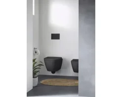 DURAVIT Wand-WC D-Neo Tiefspüler offener Spülrand anthrazit matt außen / anthrazit glänzend innen ohne WC-Sitz 2577098900